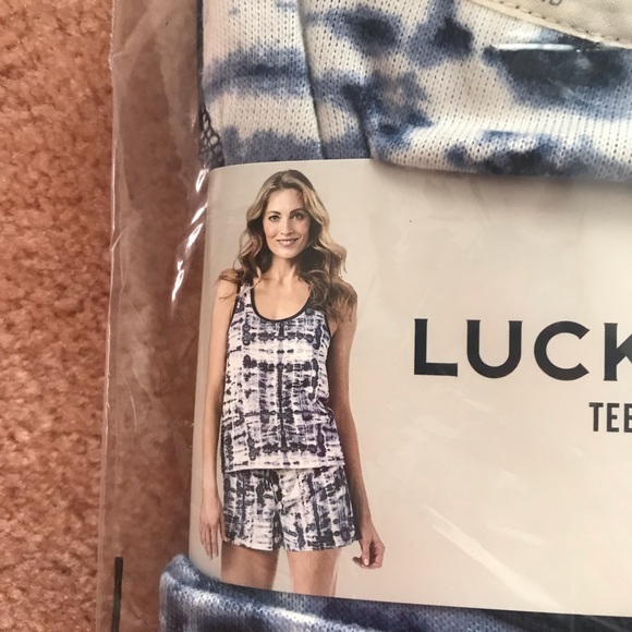 (2) sets Lucky brand 4 pieces pajama set ,brand new - Picture 9 of 15